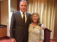 Senator Morrell with UTA Member Jane Leonard